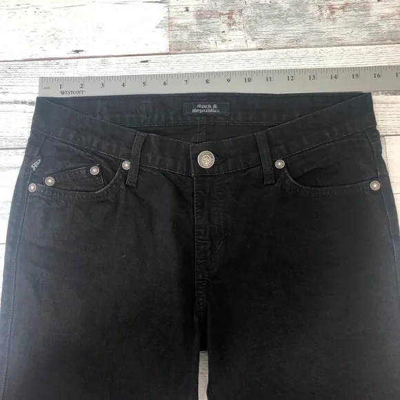 Rock & Republic Black Skinny Jeans 28 - Picture 8 of 10